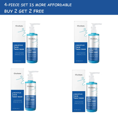 OceAura Salicylic Acid Keratin Shower Gel Warm and Cleansing Body Skin Keratin Care Refreshing Shower Gel 100ml