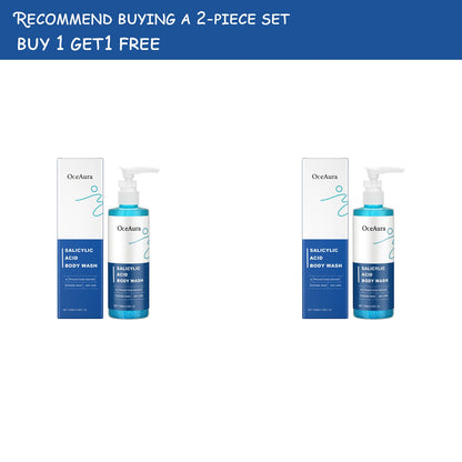 OceAura Salicylic Acid Keratin Shower Gel Warm and Cleansing Body Skin Keratin Care Refreshing Shower Gel 100ml