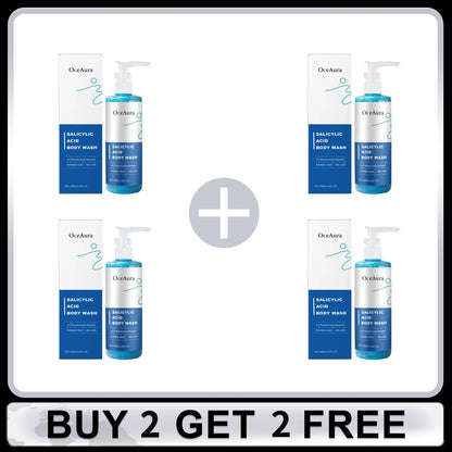 Salicylic Acid Body Wash Anti Acne Exfoliator Remove Dead Skin Brightening Shrink Pores Oil Control Smoothing Nourish Shower Gel