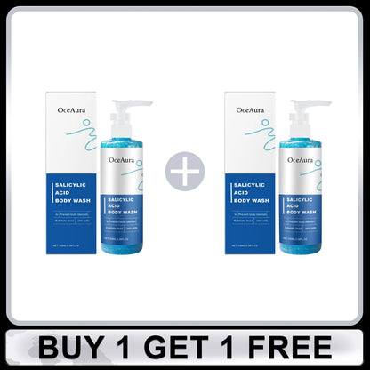 Salicylic Acid Body Wash Anti Acne Exfoliator Remove Dead Skin Brightening Shrink Pores Oil Control Smoothing Nourish Shower Gel