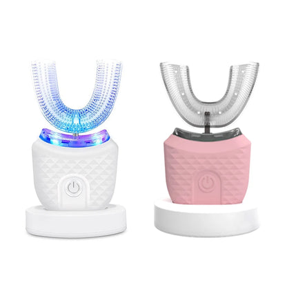 Hot Selling Portable Oral Care U-Shaped Electric Toothbrush 360 Degree U-Shaped Automatic Electric Toothbrush