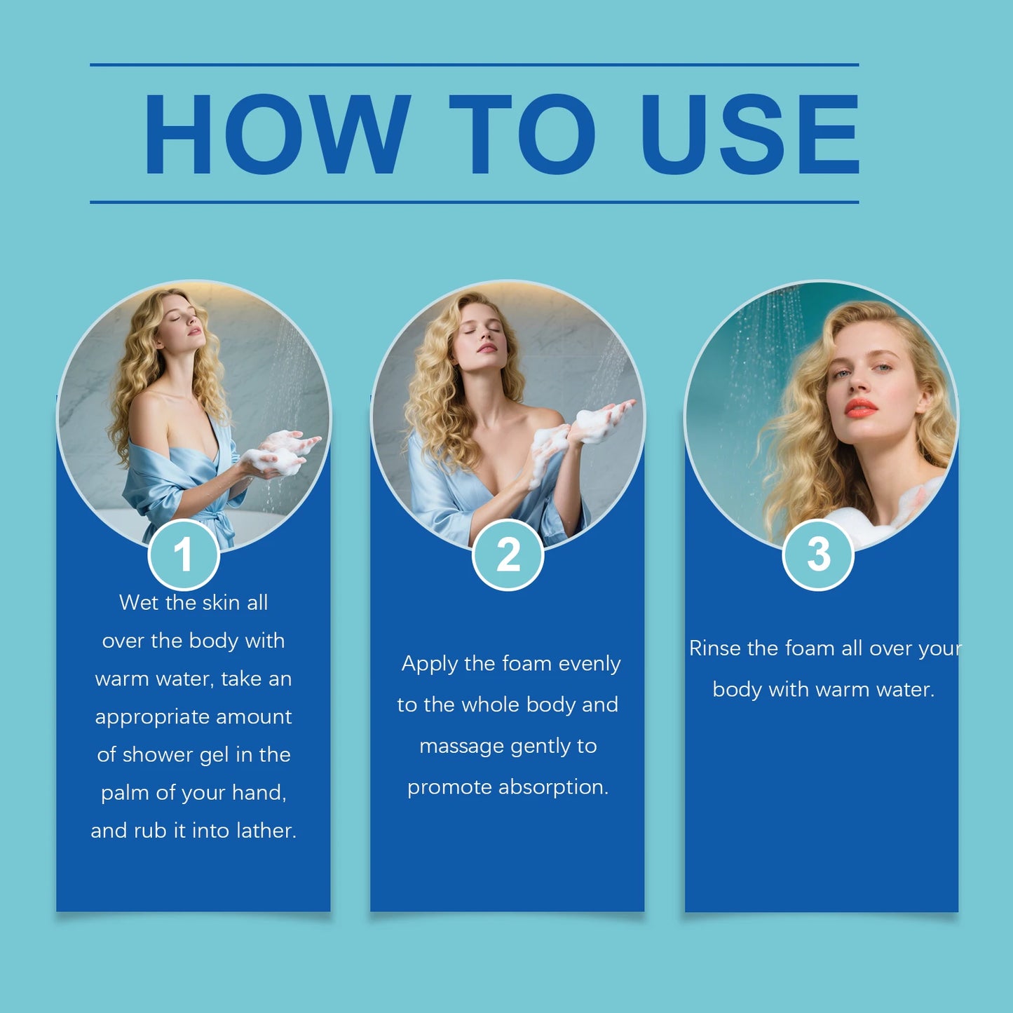 OceAura Salicylic Acid Keratin Shower Gel Warm and Cleansing Body Skin Keratin Care Refreshing Shower Gel 100ml