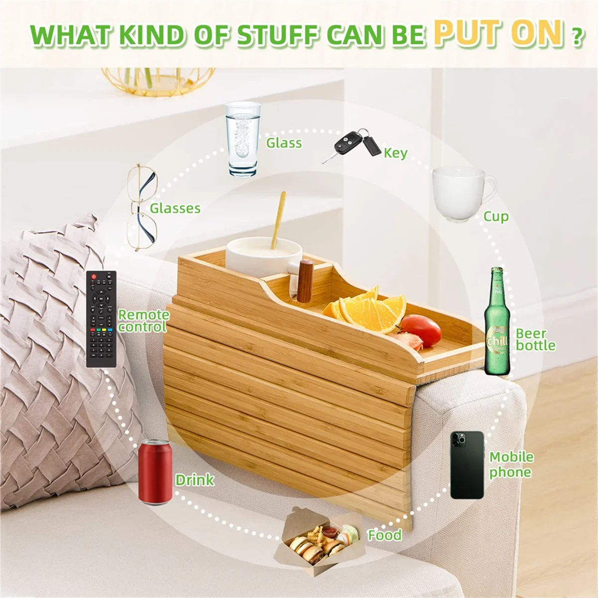 BambuRest -Cup Holder Tray